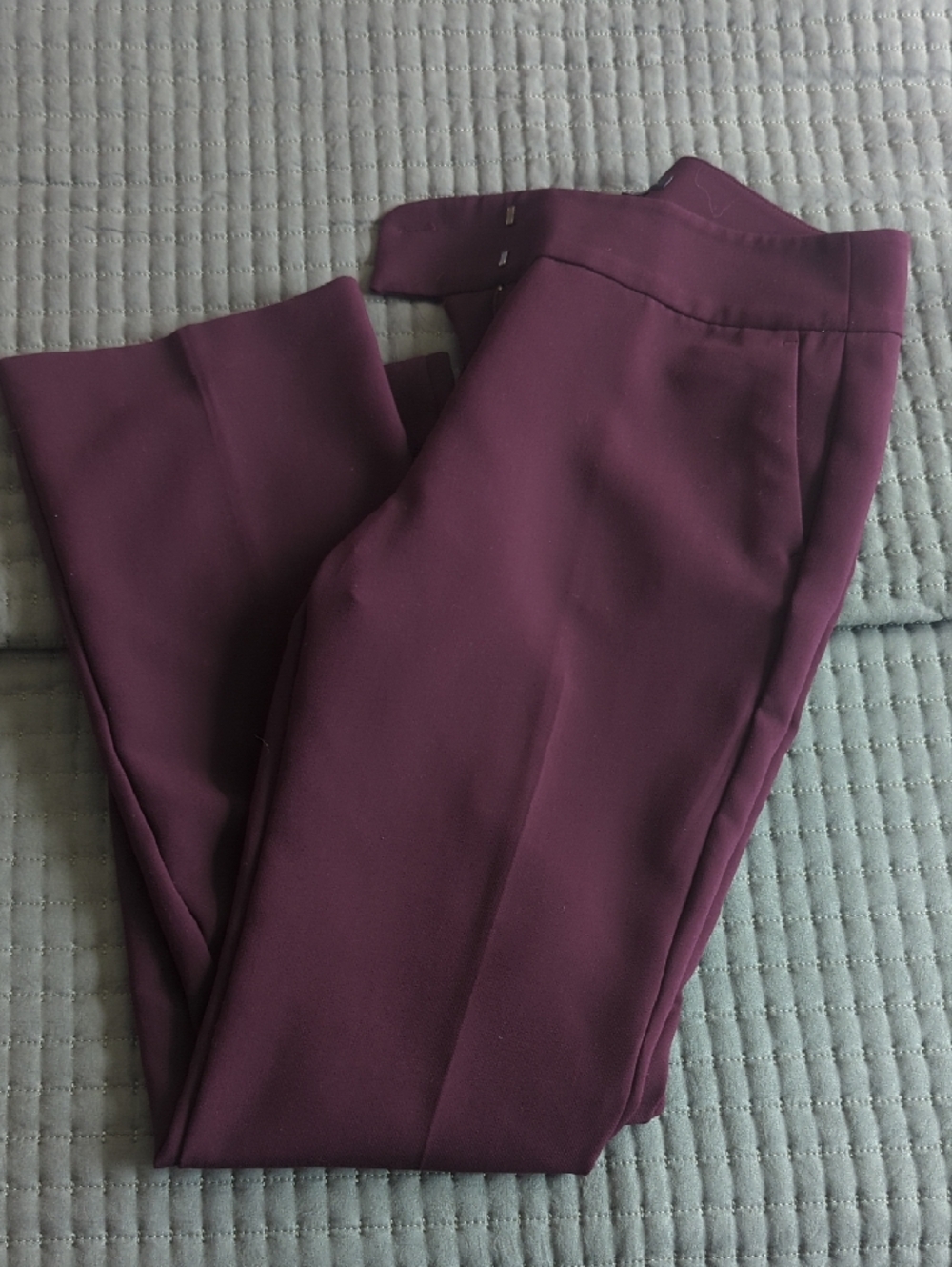 Ann Taylor Factory Plum Ponte Trousers - Picture 7 of 7